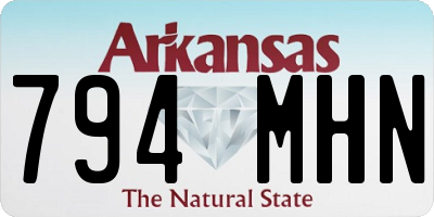 AR license plate 794MHN