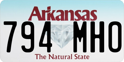 AR license plate 794MHO