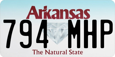 AR license plate 794MHP