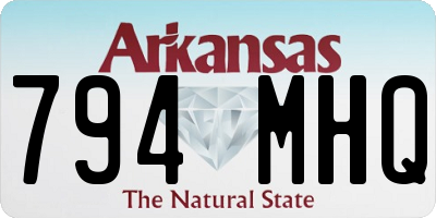 AR license plate 794MHQ