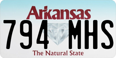 AR license plate 794MHS