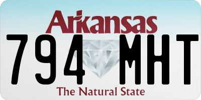 AR license plate 794MHT