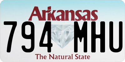 AR license plate 794MHU