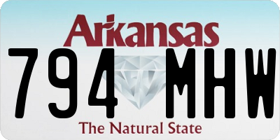 AR license plate 794MHW