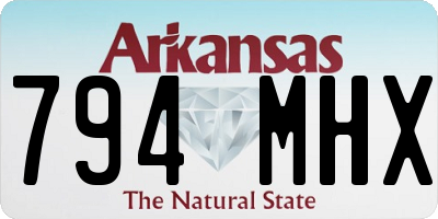 AR license plate 794MHX