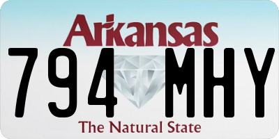 AR license plate 794MHY