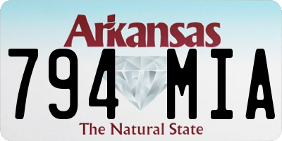 AR license plate 794MIA