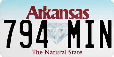 AR license plate 794MIN