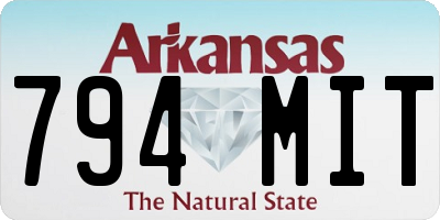 AR license plate 794MIT