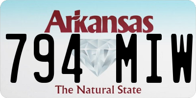 AR license plate 794MIW