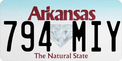 AR license plate 794MIY