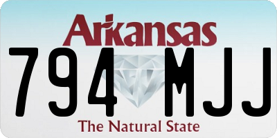 AR license plate 794MJJ
