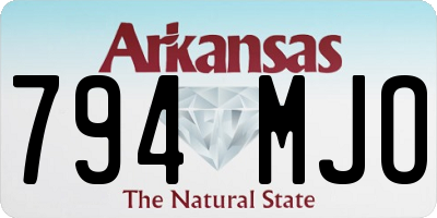 AR license plate 794MJO