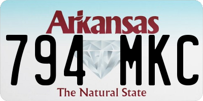 AR license plate 794MKC