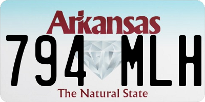 AR license plate 794MLH