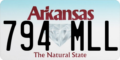 AR license plate 794MLL