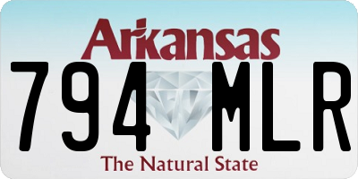 AR license plate 794MLR