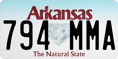 AR license plate 794MMA