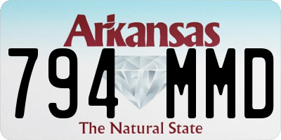 AR license plate 794MMD