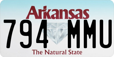 AR license plate 794MMU
