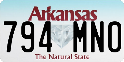 AR license plate 794MNO