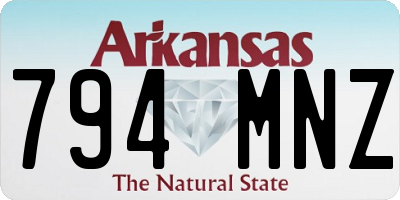 AR license plate 794MNZ
