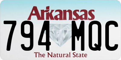 AR license plate 794MQC