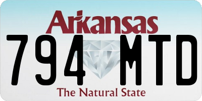AR license plate 794MTD