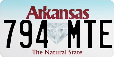 AR license plate 794MTE