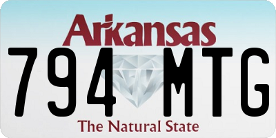 AR license plate 794MTG