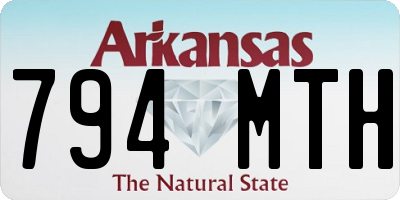 AR license plate 794MTH