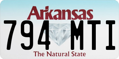 AR license plate 794MTI