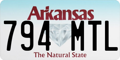 AR license plate 794MTL