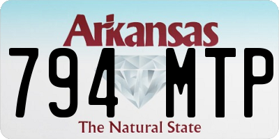 AR license plate 794MTP