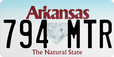 AR license plate 794MTR