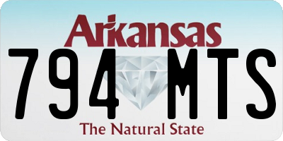 AR license plate 794MTS
