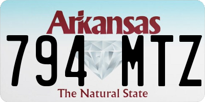 AR license plate 794MTZ