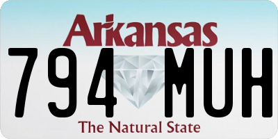 AR license plate 794MUH