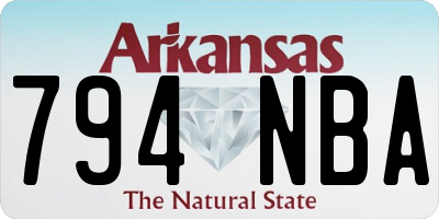 AR license plate 794NBA