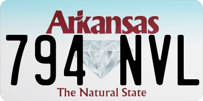 AR license plate 794NVL