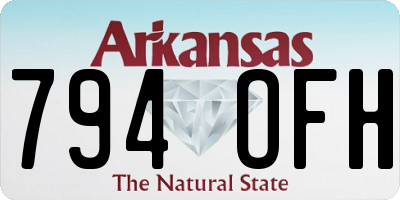 AR license plate 794OFH