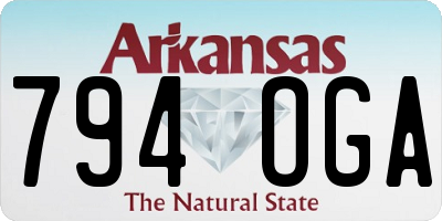 AR license plate 794OGA