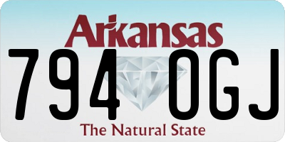 AR license plate 794OGJ