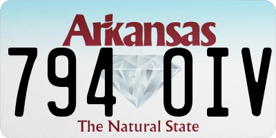 AR license plate 794OIV