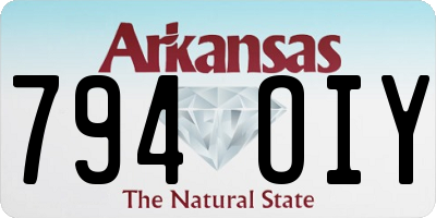 AR license plate 794OIY