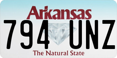 AR license plate 794UNZ