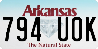 AR license plate 794UOK