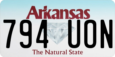 AR license plate 794UON