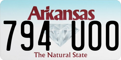 AR license plate 794UOO