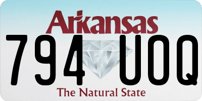 AR license plate 794UOQ